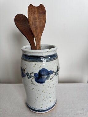 Handmade Pottery Utensils Holder